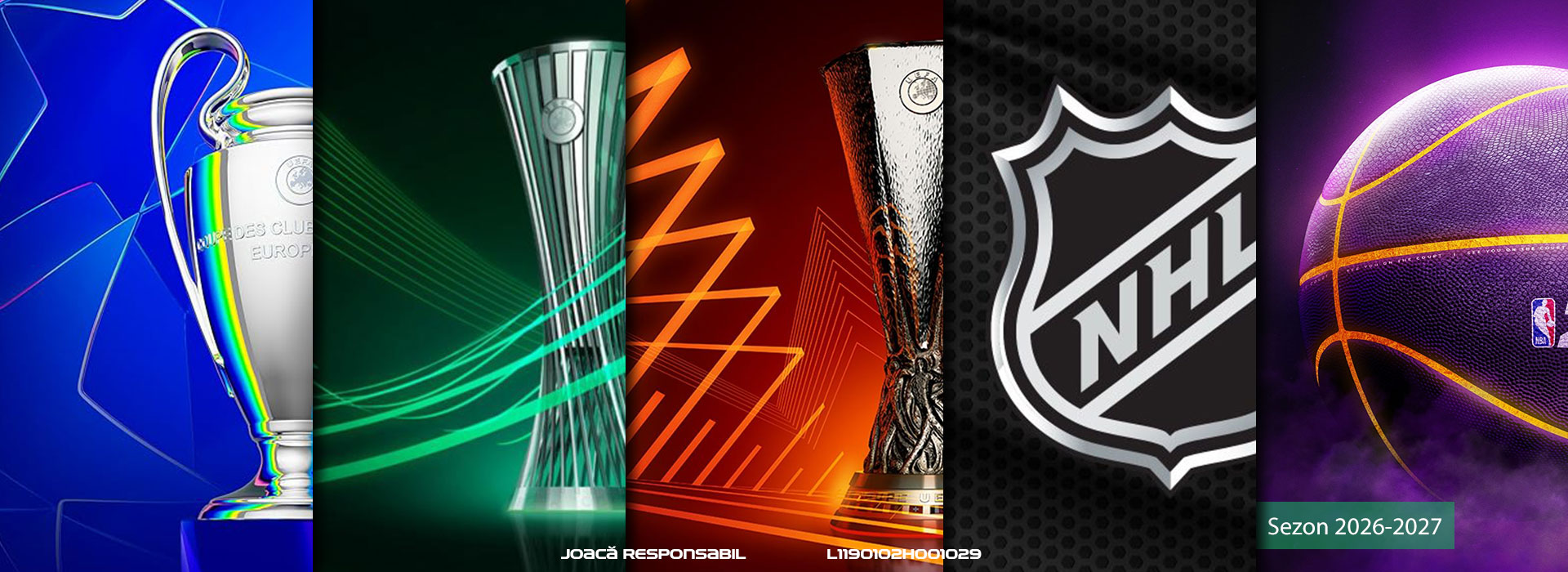 Pariuri Sportive pe meciuri din Champions League, Europa League, Conference League, NHL si NBA